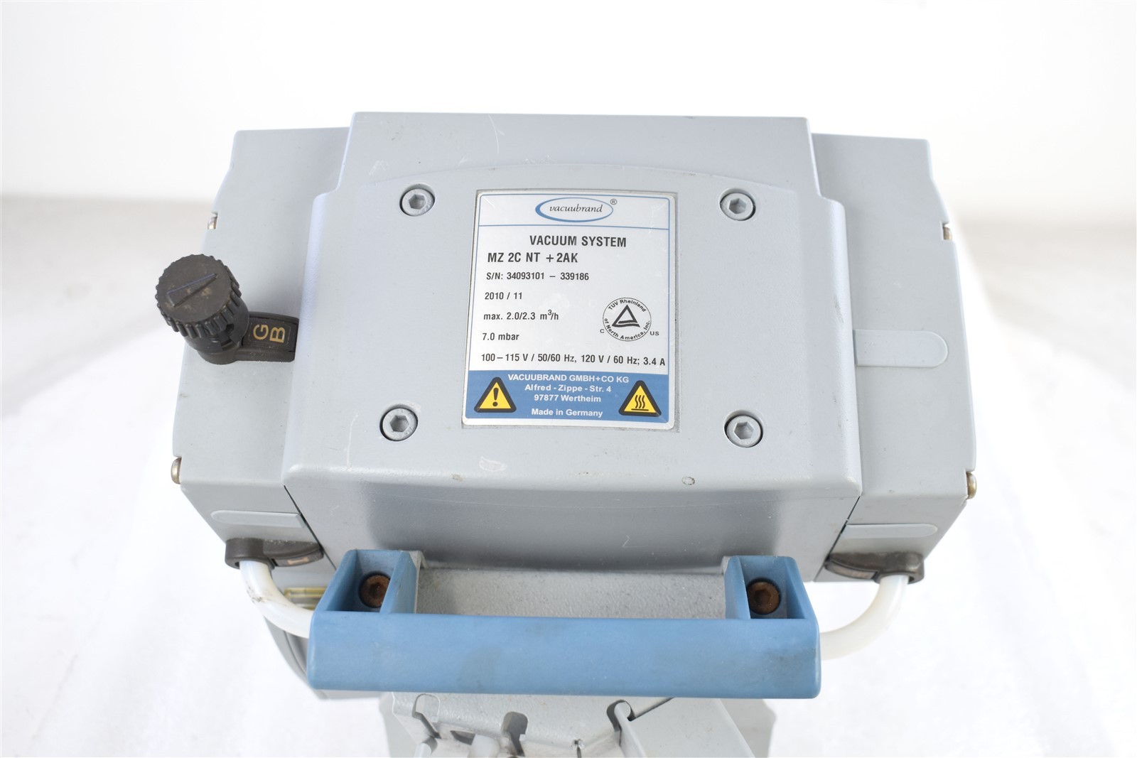 Vacuubrand MZ 2C NT +2AK Three-Stage Chemistry-Design Diaphragm Vacuum System