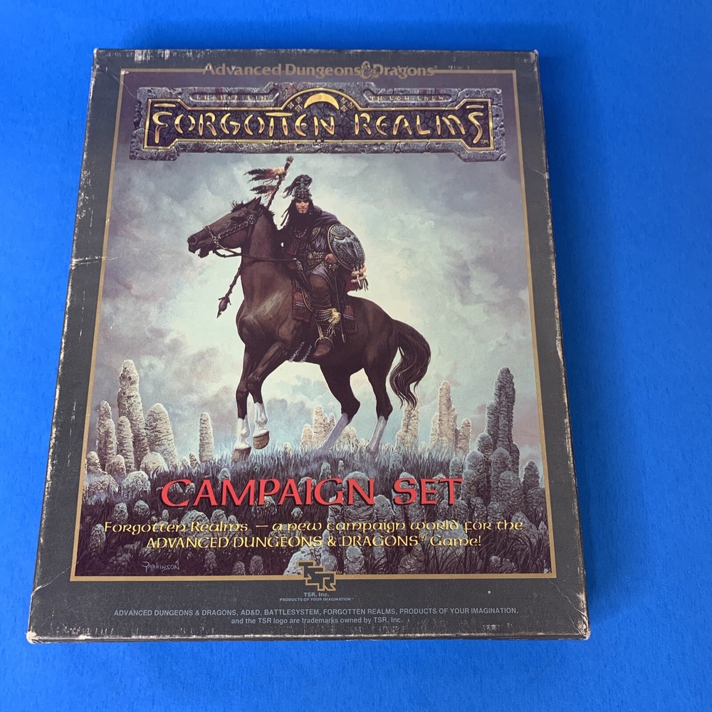 Advanced Dungeons & Dragons 1st Ed Forgotten Realms Campaign Set 1987 Boxed set
