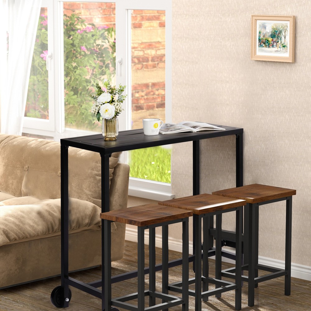 Rectangle Narrow Counter Height Table, Ideal Bar Height Table