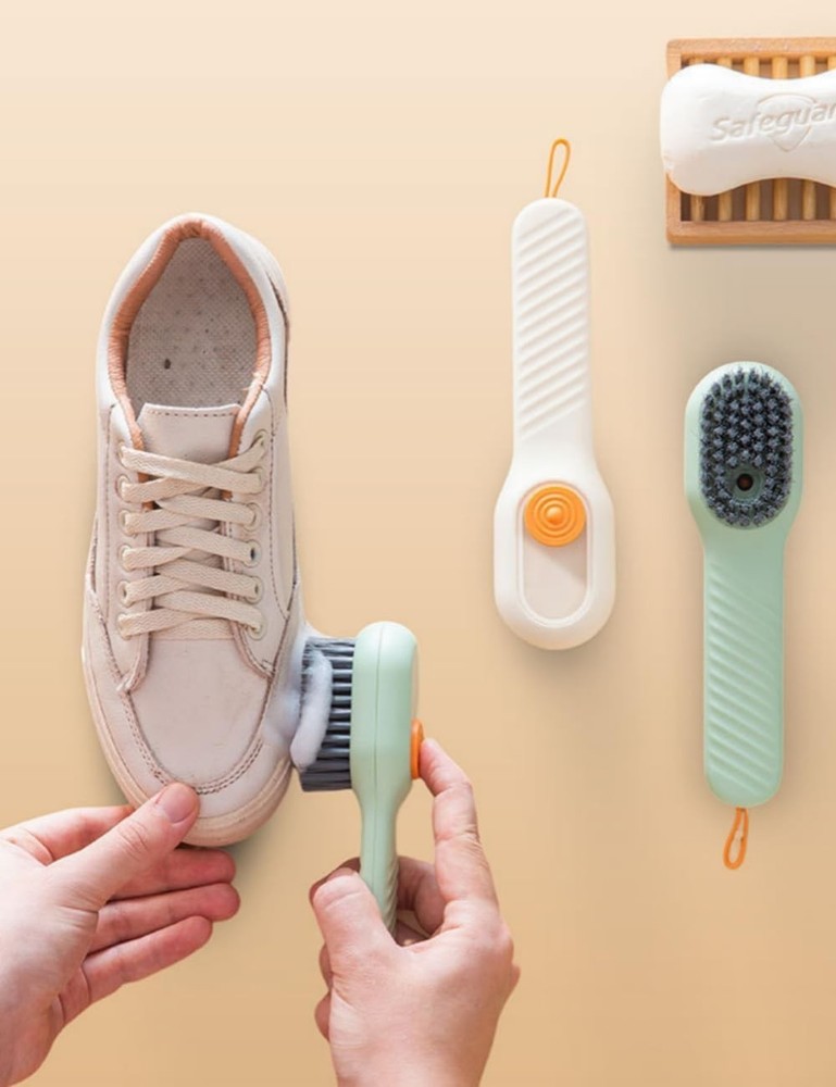 luvilly2Pack Multifunctional Laundry Brushes, Cleaning Brush with Soap Dispenser