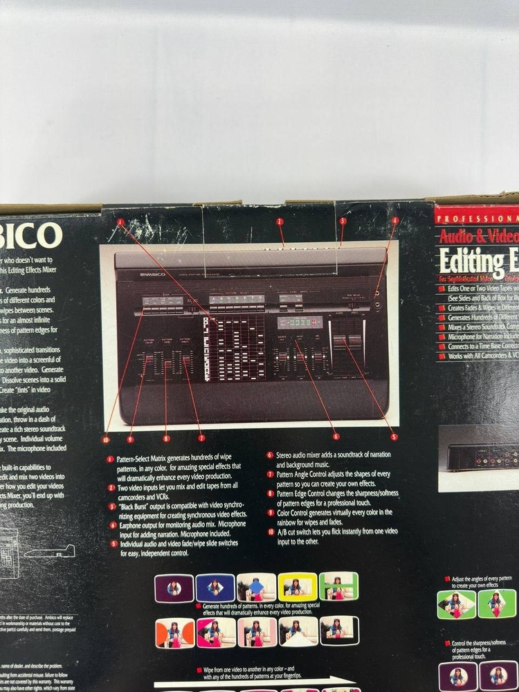 Ambico Audio/Video Editing Effects Mixer Model V-6300