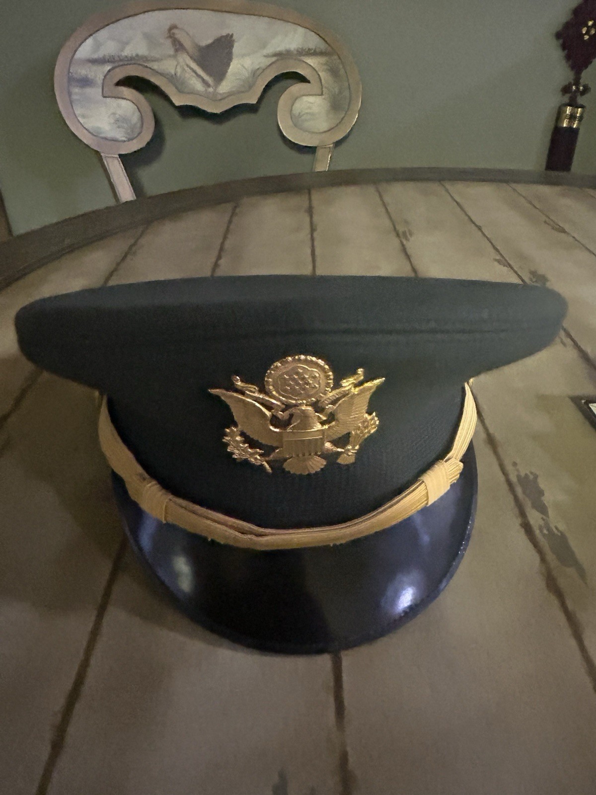 VTG US ARMY Vietnam Era Officer Hat SZ 7 3/8 plus extras