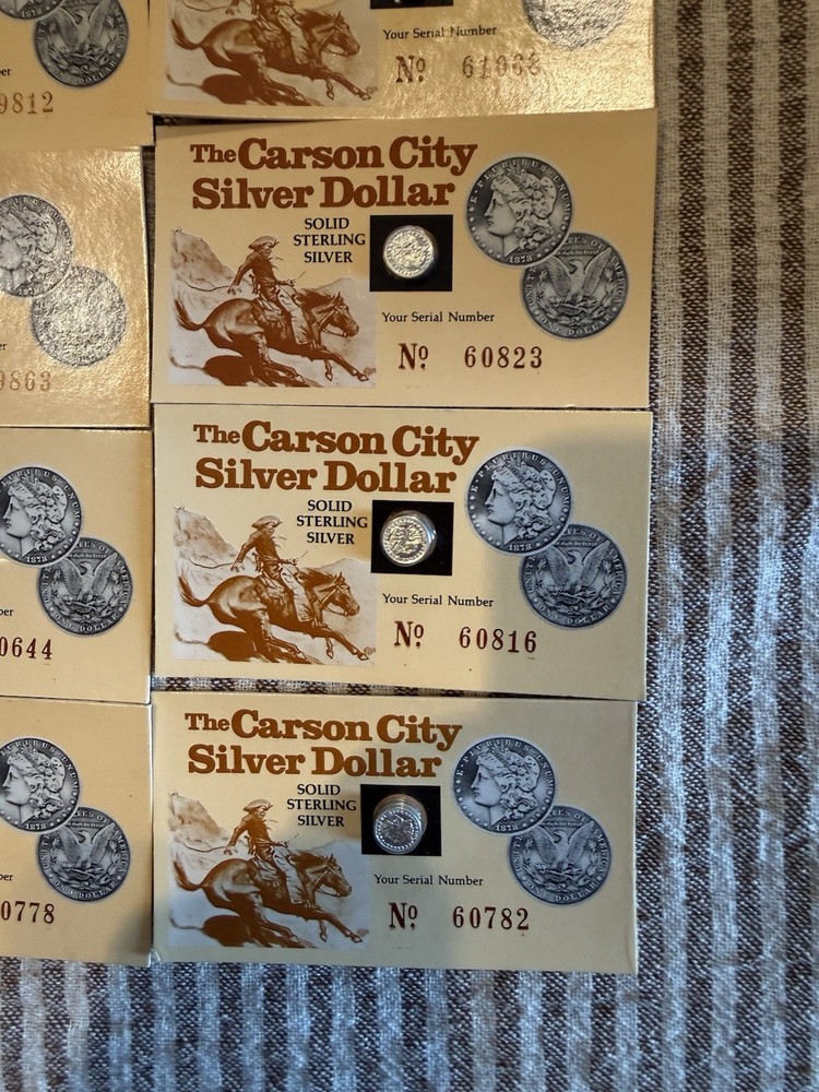 Miniature CC Silver Dollars Sterling Silver 30 Sets
