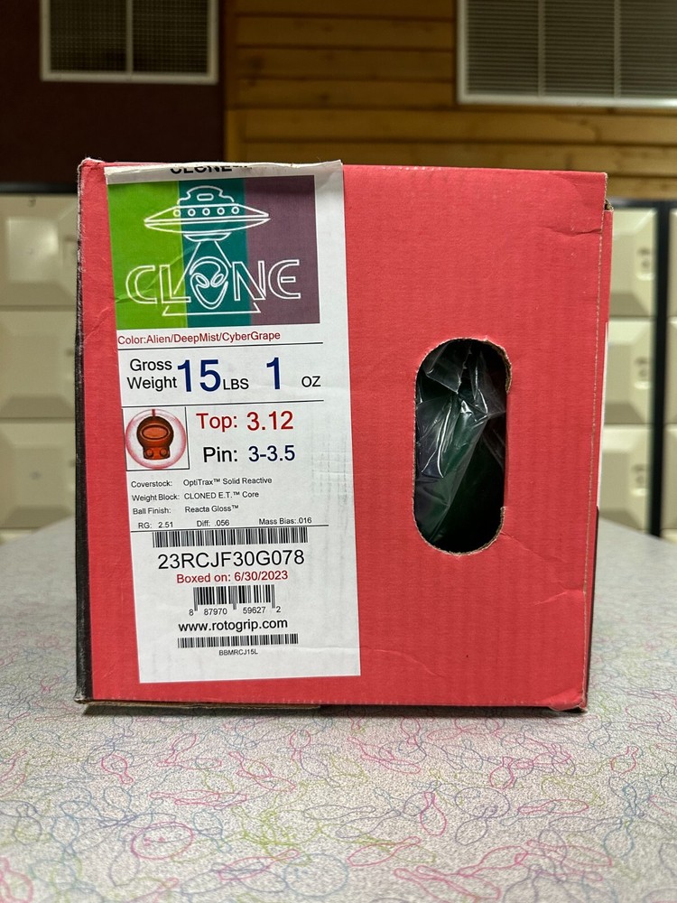 Roto Grip Clone 15lb Bowling Ball NIB