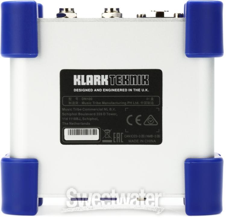 Klark Teknik DN100 V2 1-channel Active Direct Box with Extended Dynamic Range