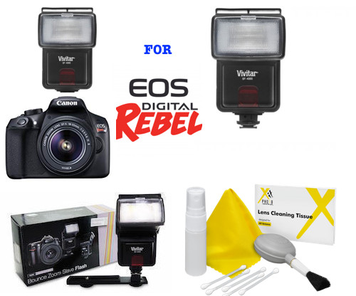 HIGH POWER  XENON FLASH FOR CANON EOS REBEL T2 T2I XI T3 T3I T4 T5 T6 7D 6D SL3