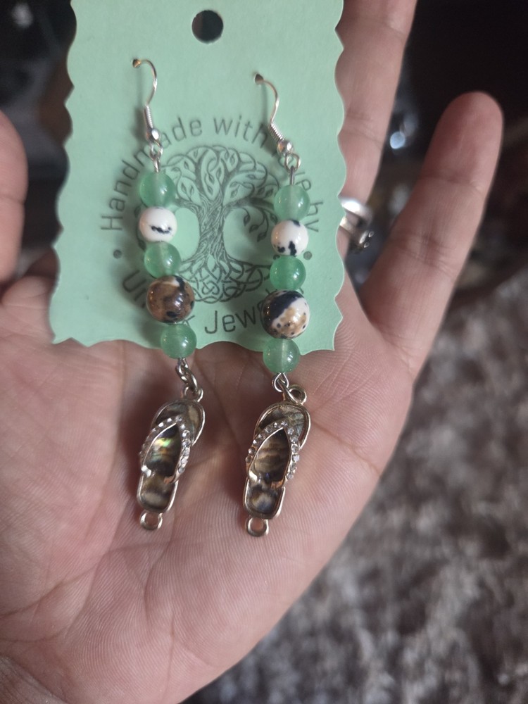 Handmade Multistone Beaded Summer Earrings