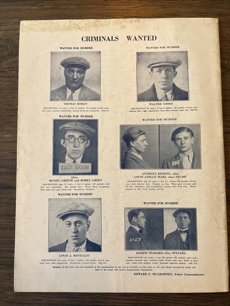 Spring 3100 NYPD Magazine January 1933