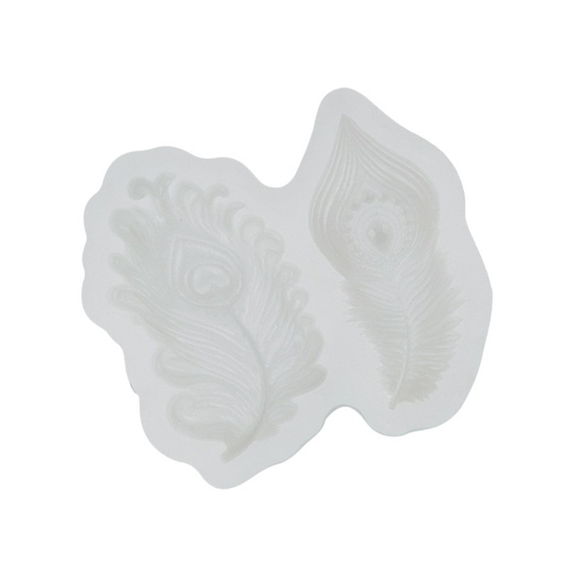 Silicone Peacocks Tail Molds Baking Crafting Supplies Efficient Durable Kitchens