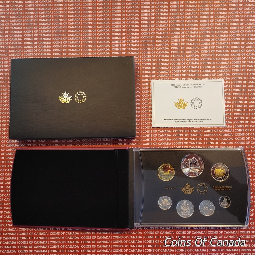 2021 Canada Special Edition Colored Silver Dollar Set - Bluenose #coinsofcanada