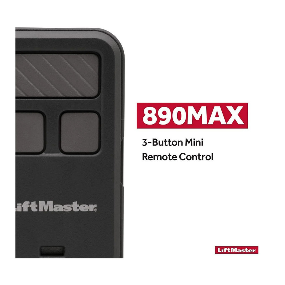 LiftMaster 890MAX Remote – Universal Garage Door 3-Button Keychain (2 Pack)