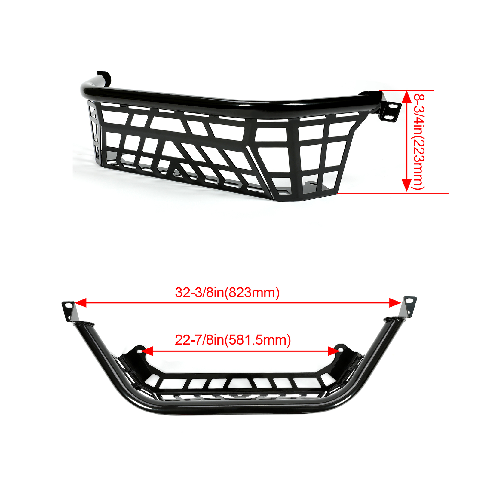 Tailgate Bed Enclosure For 2020-2023 Kawasaki Teryx KRX 1000 Rear Cargo Guard