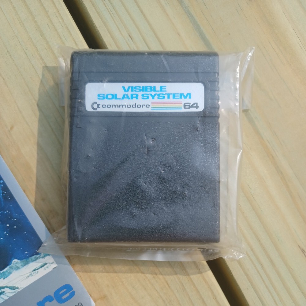 Commodore 64-VISIBLE SOLAR SYSTEM GAME with Instructions VINTAGE