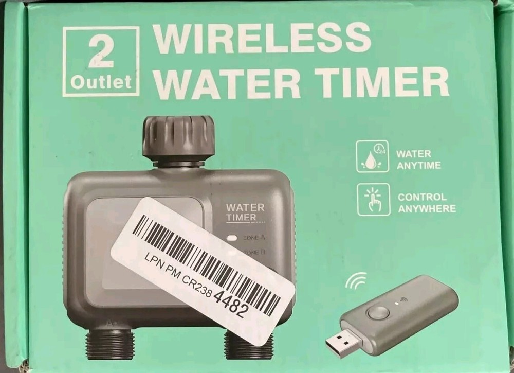 2 Outlet Wireless Water Timer Control Set HCT-626 ,HCG-002