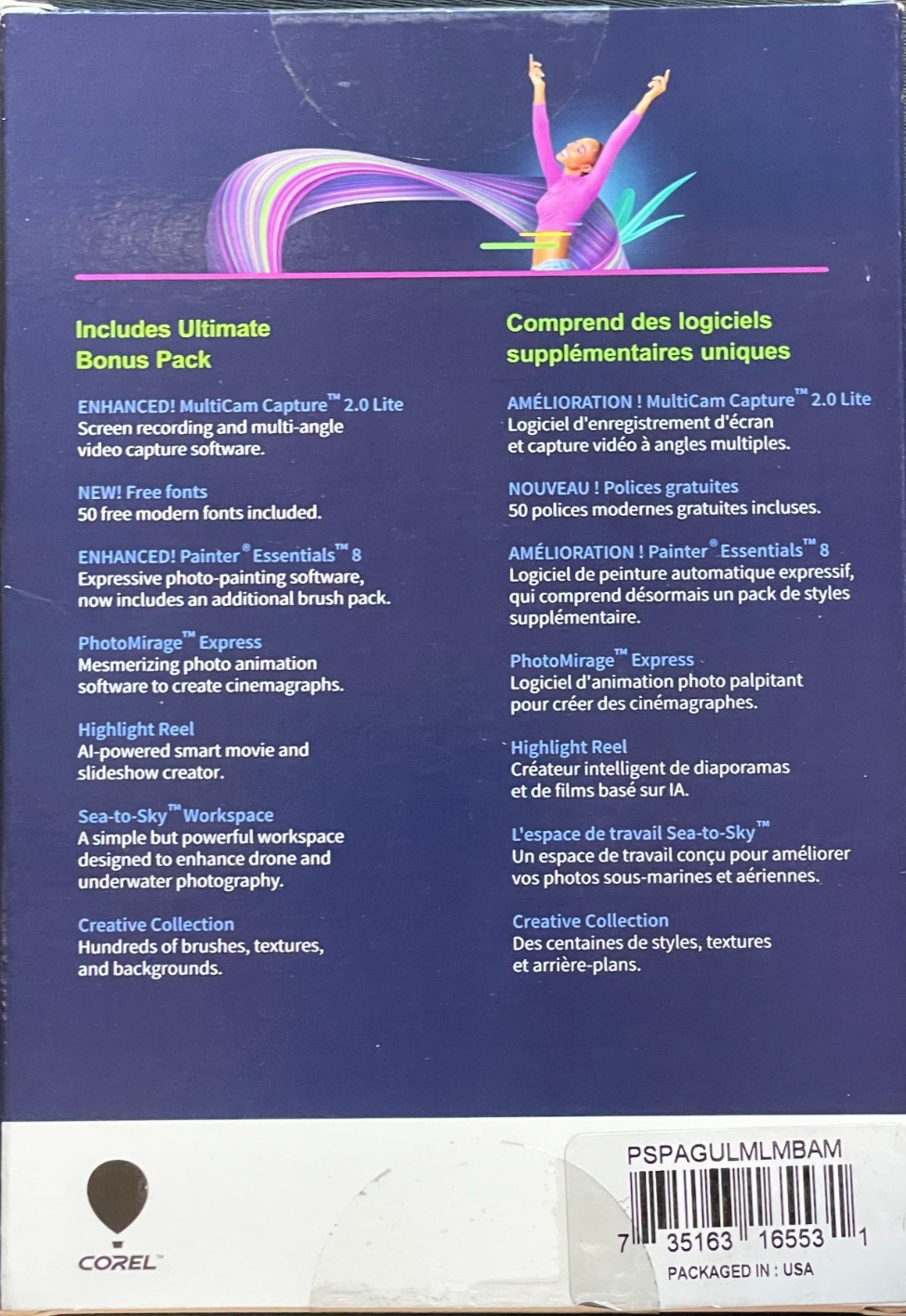 Corel PaintShop Pro Ultimate 2023 Photo Editing and Graphic Design Software NEW