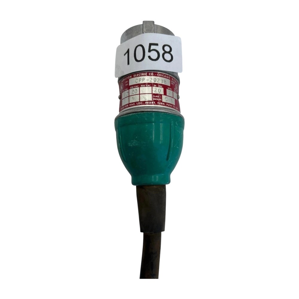 Appleton CPP-2023B Plug 115 Vac 230 Vac 460 Vac 24 VDC Class 1 C-D Used