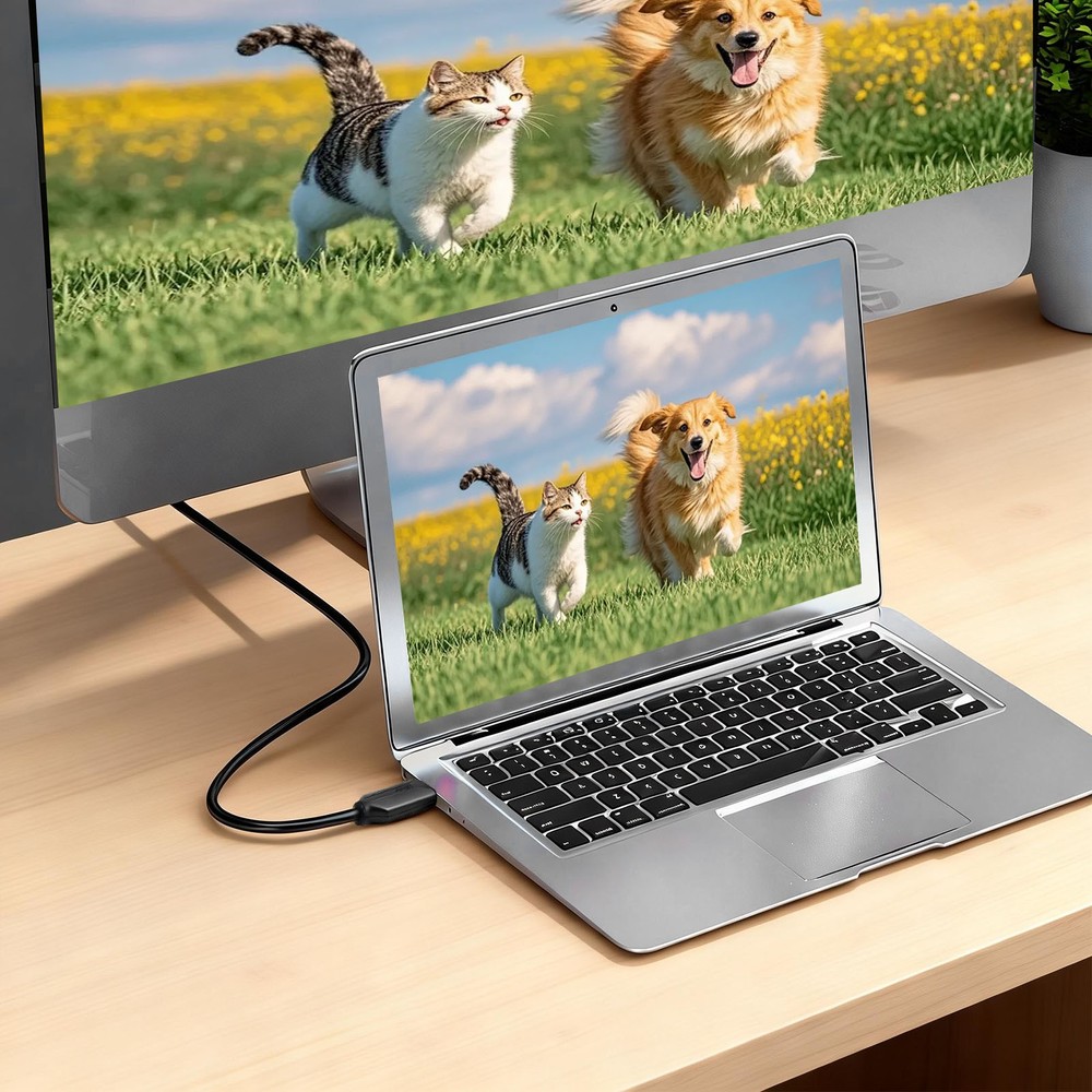 USB to HDMI Converter Cable, HDMI Conversion Cable Screen Mirroring and Display