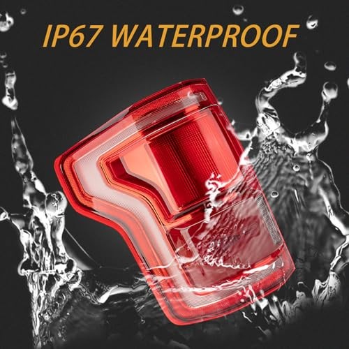 Tail Light Assembly Compatible With 2015-2017 Ford Driver and Passenger Side