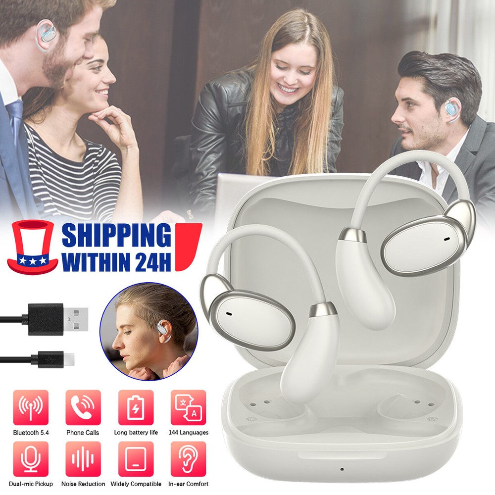 Bluetooth5.4 Translator Earbuds 150 Language Two Way Real Time Smart Translation