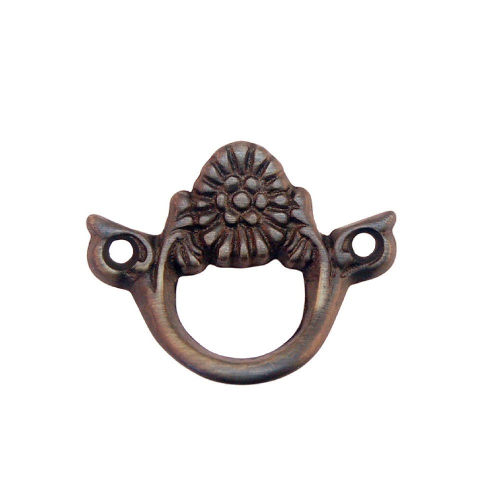 Cast Brass Victorian Style Finger  Drawer Pull - Antique Desk Pull