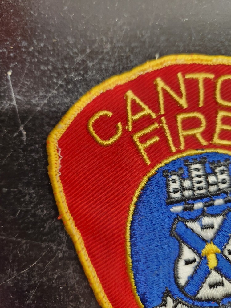 Vintage Canton Massachusetts Fire Department Shoulder Patch