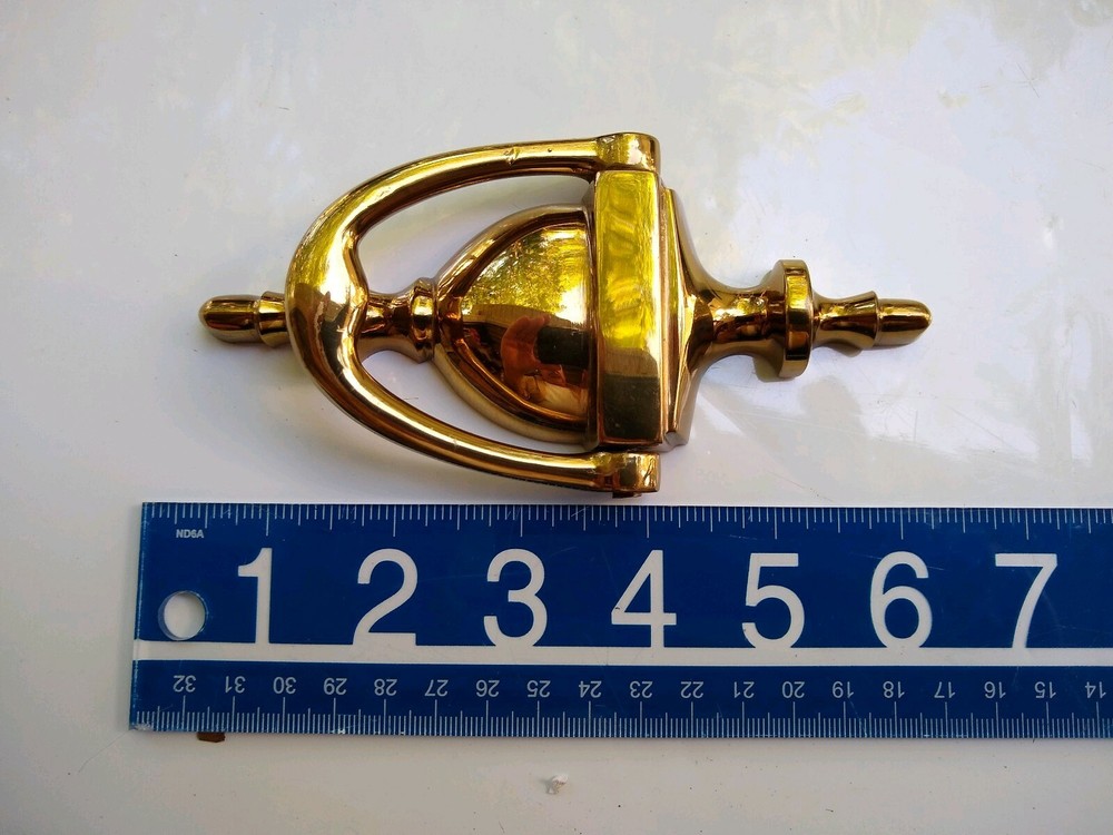 Solid Brass Door Knocker Made in Portugal Engravable NICE!