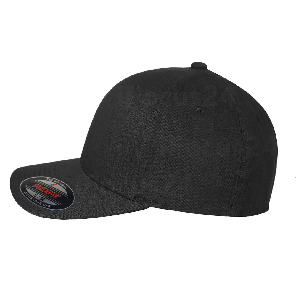 SECURITY Embroidered Logo Flag FlexFit Hat Premium Black Guard Baseball Cap