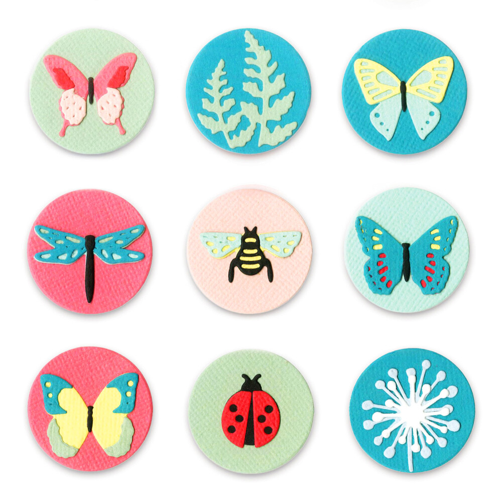 Sizzix Thinlits Tiny Nature #663590 10pk set Retail $12.99 Lynda Kanase