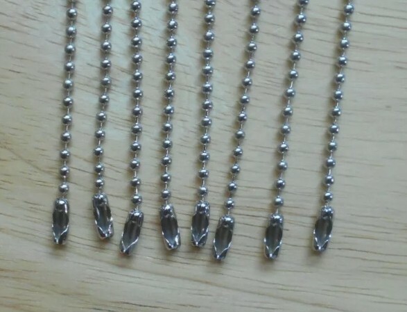 36" Beaded Neck Chain Silver Universal Replacement 4 Police Badge ID Holder New