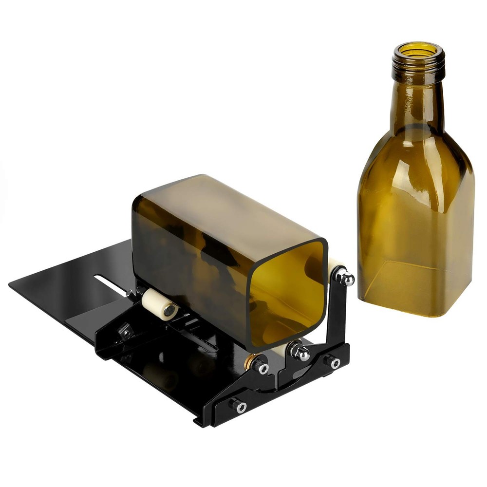 Glass Bottle Cutter, Fixm Square & Round Cutting Machine, Wine Black