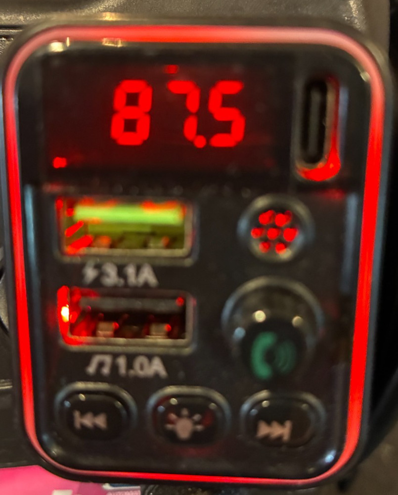 Car Wireless Bluetooth5.0 FM Transmitter MP3 Player USB Fast Car Charger Adapter