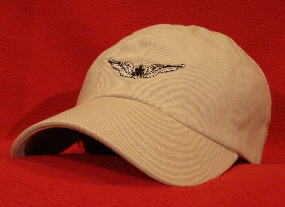 ARMY AIRCREW Basic Aviator Wings Ball Cap, low-profile embroidered hat Stone/tan