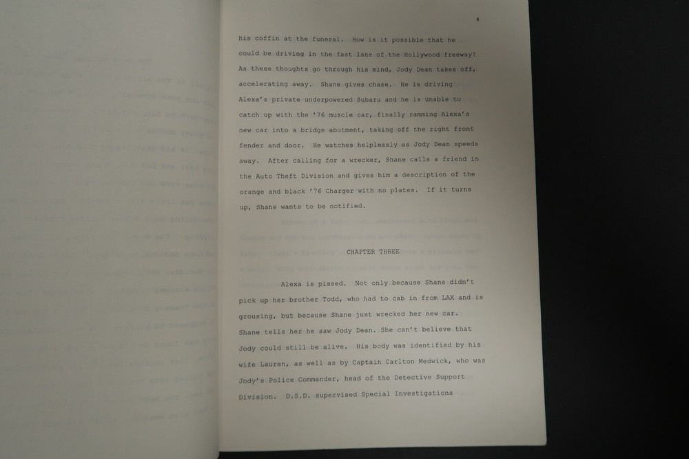 The Viking Funeral Original Book Script Stephen J. Cannell Studios Collection