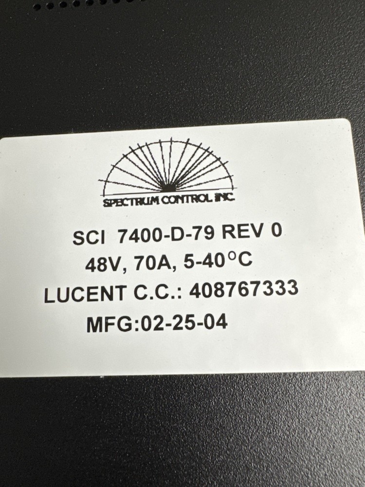 Lucent Technologies 7400-D-80 48V 70A DC Power Module Telecom Power Supply Unit