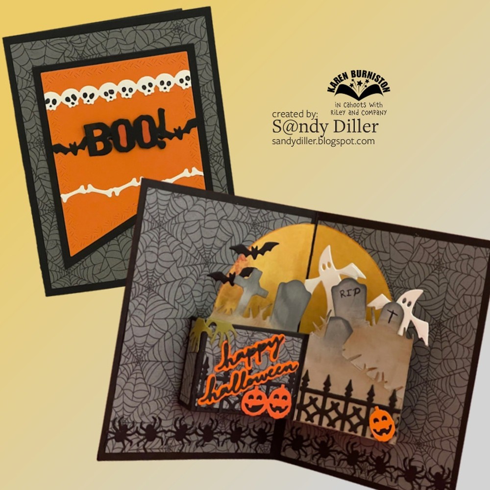 Karen Burniston Die 1243 Small Script - Halloween