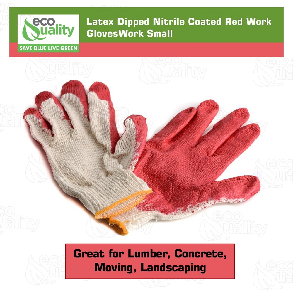 Medium Work Gloves, Latex Dipped Nitrile Coated Gloves 70pcs