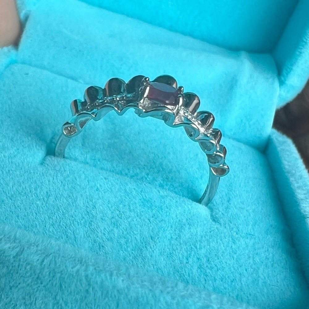 S925 adjustable ruby ring