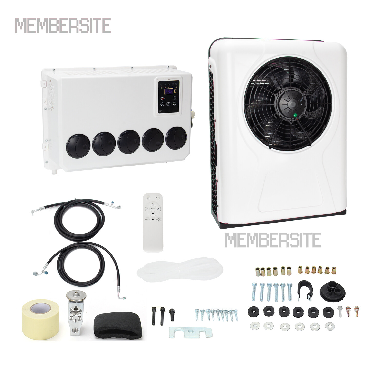 12000 BTU 12V Split AC Truck Cab Air Conditioner For Semi Trucks Bus RV Caravan