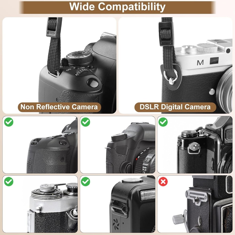 Neck Strap Silicone Camera Straps - Padded Camera Strap, 1.5" Wide Adjustable...