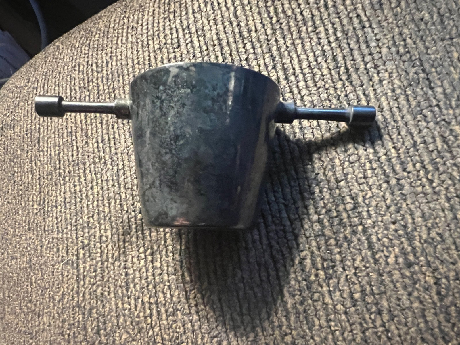 Vintage Silver Plate Jigger Bottoms Up Rollover Tipping Silverplated - 2 oz