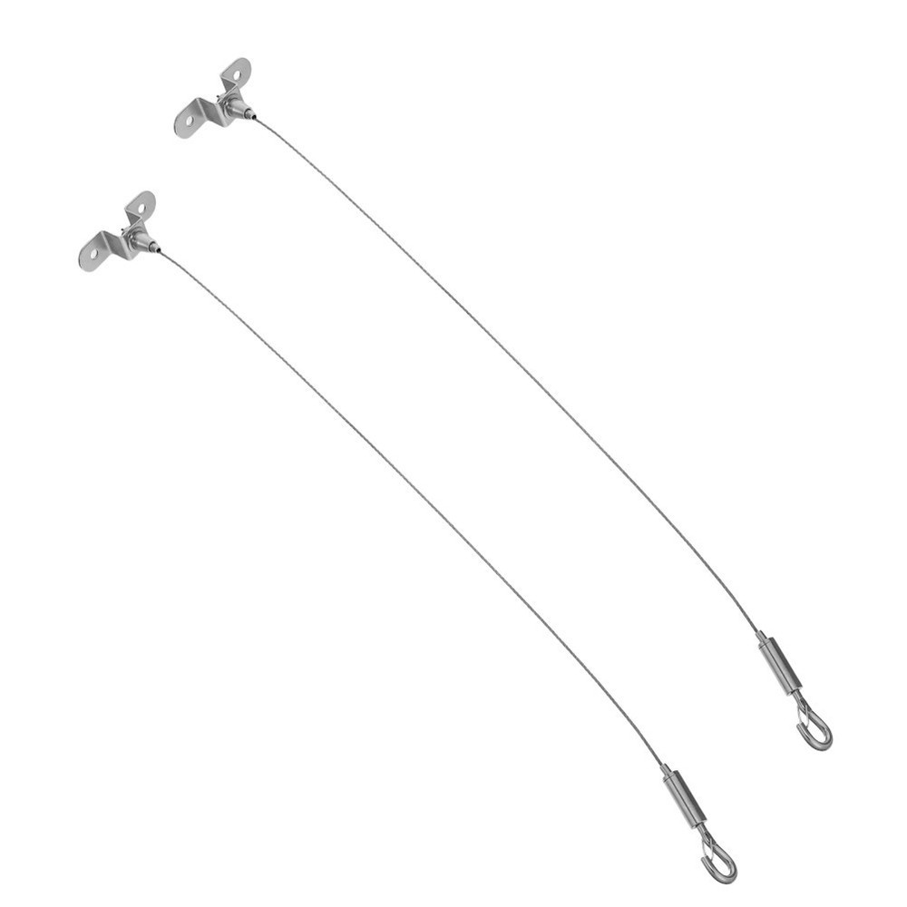 2 Pcs Hanging Chart Wire Hook Rope for Lamp Chains with Hooks Advertising Board
