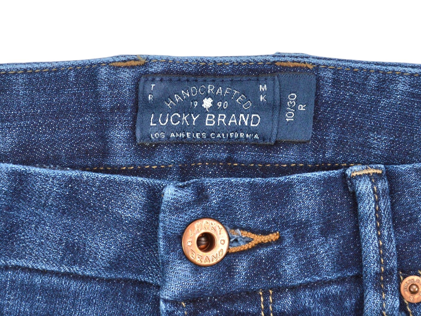 Lucky Brand Sweet Jean Boot Jeans Women Size 10 Mid Rise Blue Denim Vintage Wash