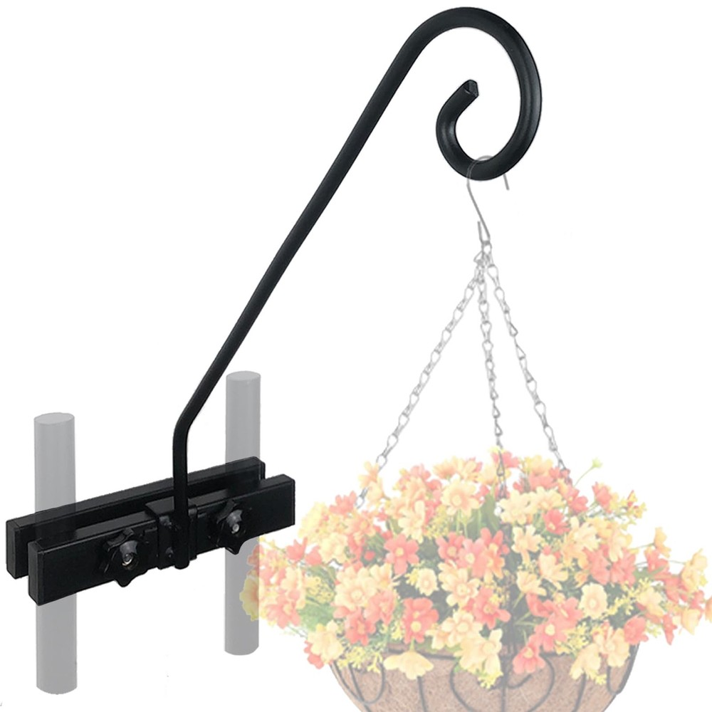Deck Hook Rail Suitable for Hanging Flower Baskets Wind Chimes Planters Bird ...