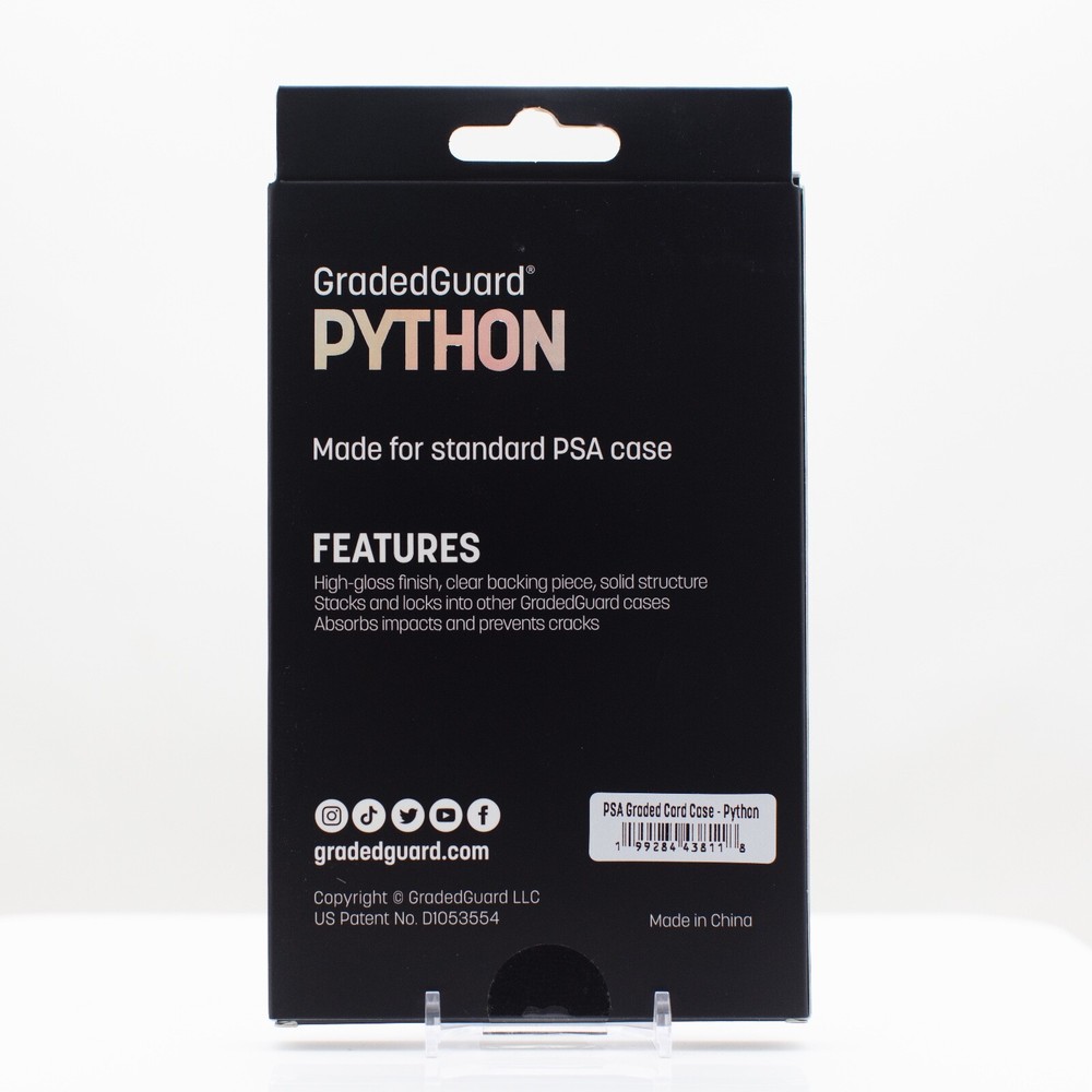 GradedGuard PSA Graded Card Case Guard Protector PYTHON Limited Edition