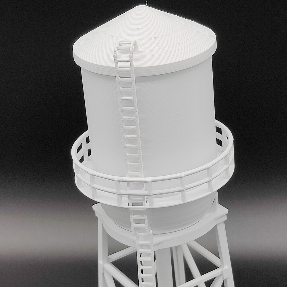 HO H0 Scale Water Tower 3D printed H*O