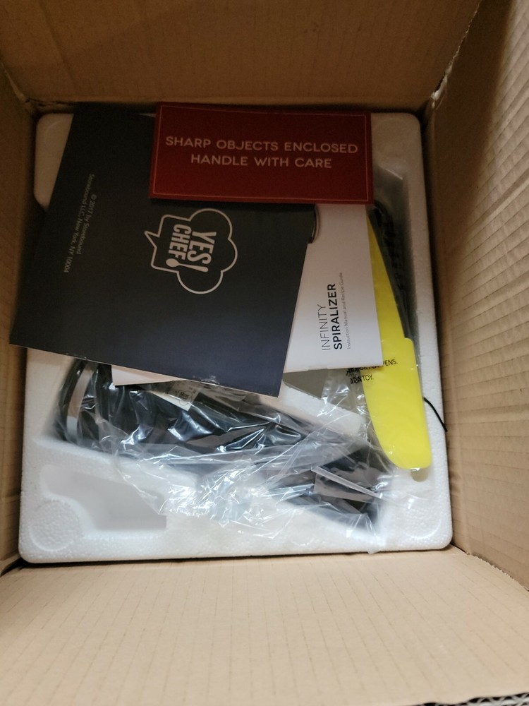 Yes Chef! Infinity Spiralizer & Corer black color