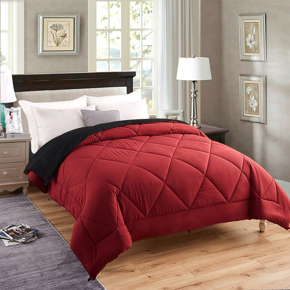 Premium Down Alternative Comforter All Season Reversible Comforter Ultra Soft