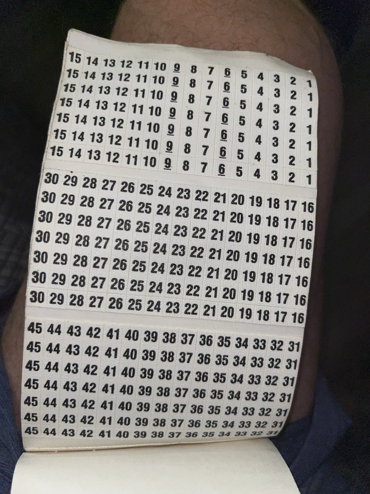 1 Partially Used 3M ScotchCode SPB-03 Preprinted Wire Marking Marker Book (used)