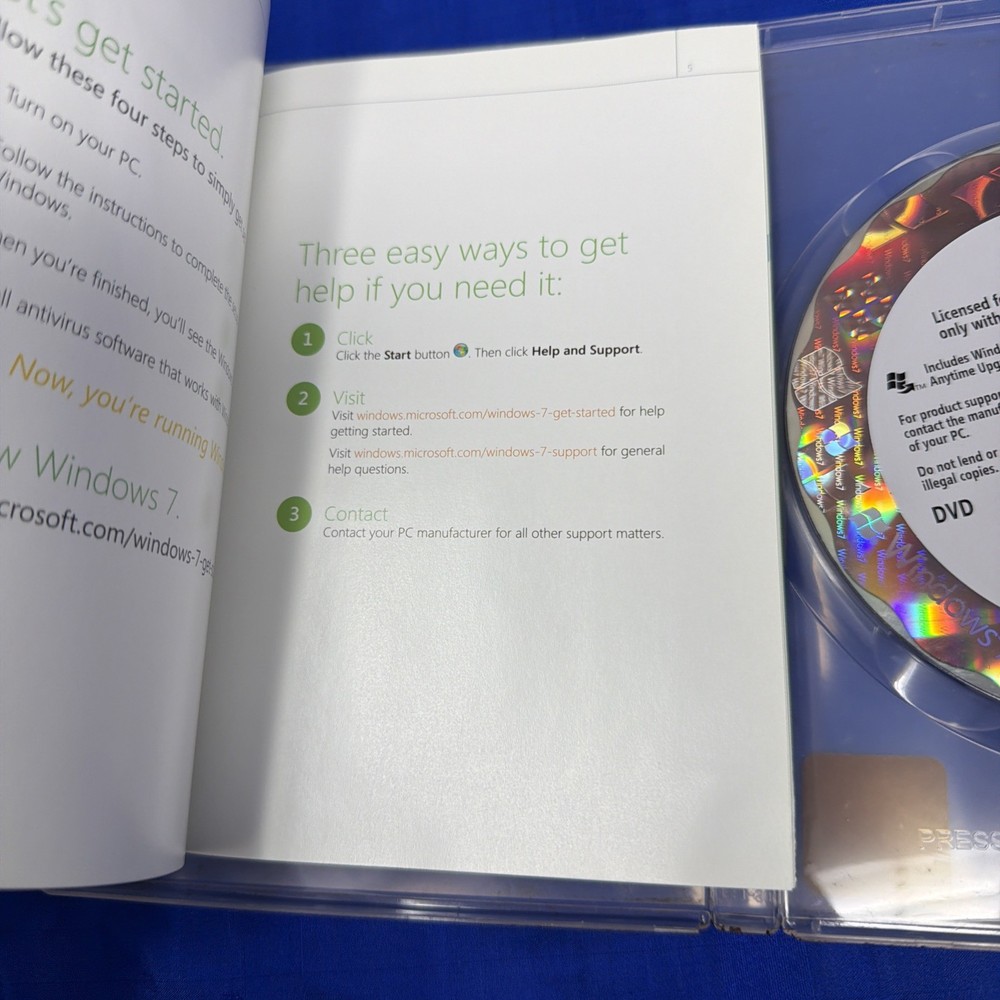 Microsoft Windows 7 Ultimate 64-bit DVD w/ Product Key
