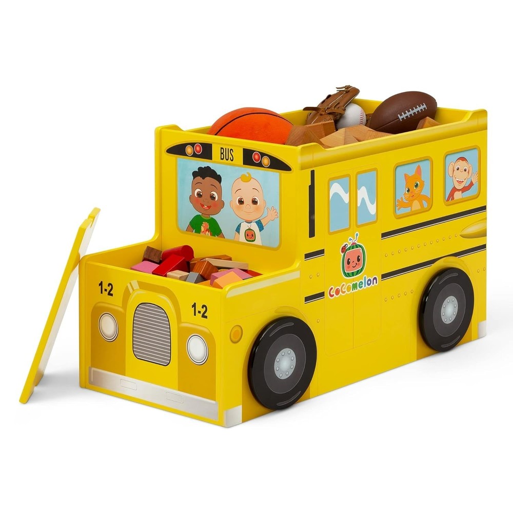 Delta Children CoComelon School Bus Toy Box